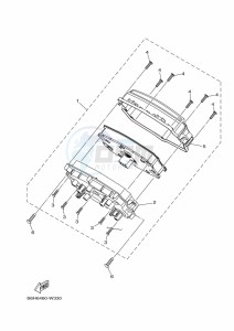 MWS155-A TRICITY 155 (BGD8) drawing CRANKCASE COVER 1