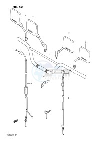 TS200R (E4) drawing HANDLEBAR