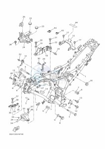 TRACER 7 MTT690-U (B5T3) drawing FRAME