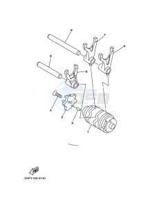 YBR125E YBR125 (BN9C) drawing SHIFT CAM & FORK