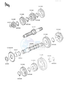 KX 500 D [KX500] (D1) [KX500] drawing TRANSMISSION