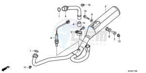 VTR2509 F / CMF LL drawing EXHAUST MUFFLER