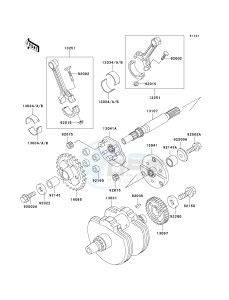 VN 800 G [VULCAN 800 DRIFTER] (E1-E5) [VULCAN 800 DRIFTER] drawing CRANKSHAFT