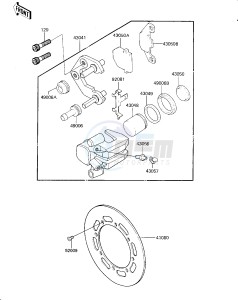 KX 125 C [KX125L] (C1) [KX125L] drawing FRONT BRAKE