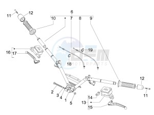 MP3 250 ie mic (USA) MP3 250 ie mic (China) USA drawing Handlebars - Master cilinder