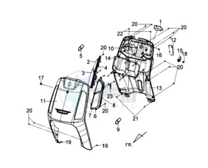 TONIK 125 drawing COWLING FRONT / COWLING INNER