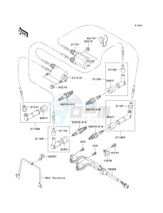 VN 1500 B [VULCAN 88 SE] (B1-B3) N8F drawing IGNITION SYSTEM