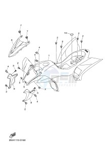 YZF250F YZ250F (BW47) drawing FENDER