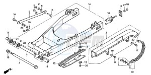 VF750C2 drawing SWINGARM