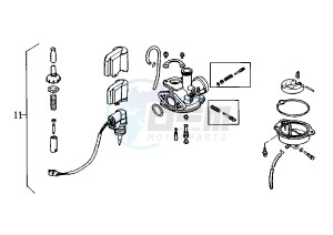 FIDDLE - 50 cc drawing CARBURETTOR