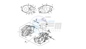 MULHACEN - CAFE' - NIETO - 660 CC EU2 - EU3 - NIETO EU3 drawing CRANKCASE