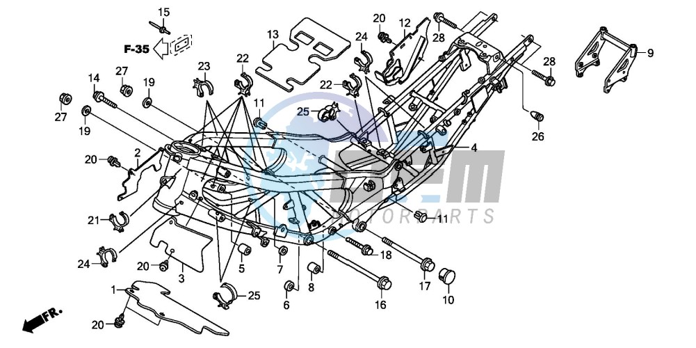 FRAME BODY (XL1000VA)