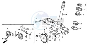 FX650 drawing STEERING STEM