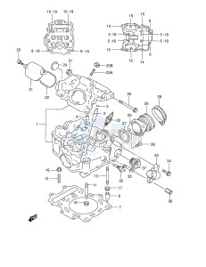 LT-F500F (E24) drawing CYLINDER HEAD