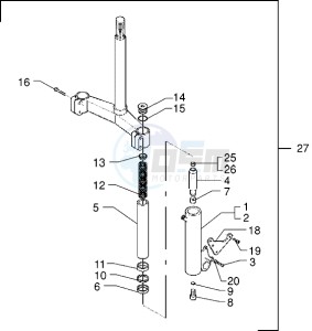 X9 250 drawing Fork