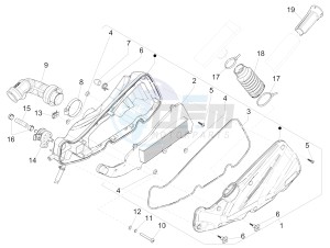 LIBERTY 150 150 IGET 4T 3V IE ABS (APAC) drawing Air filter