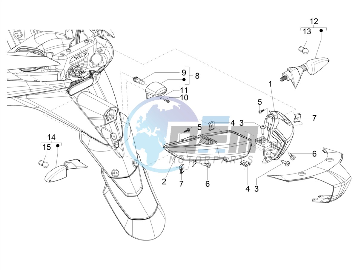 Rear headlamps - Turn signal lamps