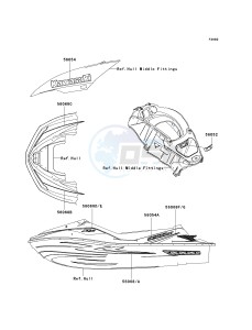 JT 1500 G [ULTRA LX] (G9F) G9F drawing DECALS