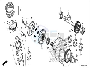 CBR500RAH CBR500R ED drawing CRANKSHAFT/PISTON