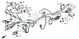 CB600F2 HORNET S drawing WIRE HARNESS (1)