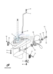 F25AE-L-NV-BSO drawing LOWER-CASING-x-DRIVE-2