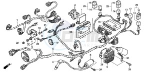 VTR1000SP VTR1000SP-1 drawing WIRE HARNESS (REAR)