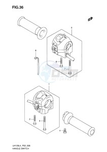 UH125 ABS BURGMAN EU drawing HANDLE SWITCH