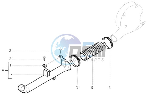 Belt cooling tube