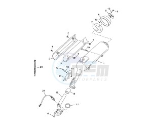 YP R X-MAX 250 drawing EXHAUST