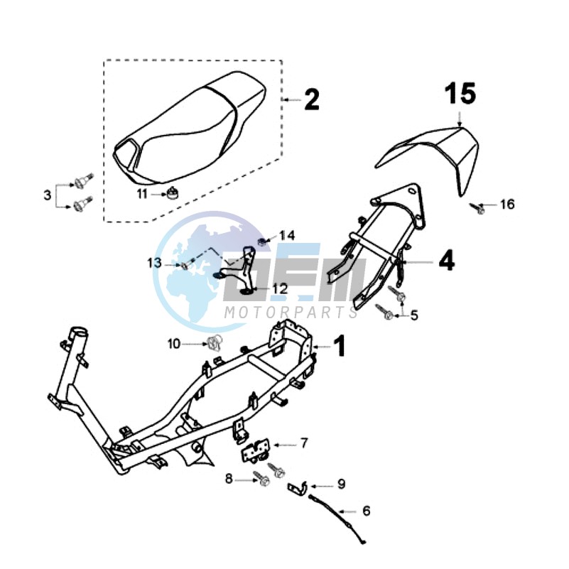 FRAME AND SADDLE