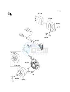 KX 125 L [KX125] (L3) [KX125] drawing GENERATOR