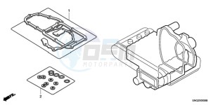 GL18009 SI / AB NAV - (SI / AB NAV) drawing GASKET KIT B