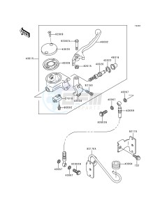 VN 800 A [VULCAN 800] (A1-A5) [VULCAN 800] drawing FRONT MASTER CYLINDER