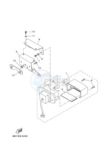YFM350FWA GRIZZLY 350 4WD (1SG2) drawing TAILLIGHT