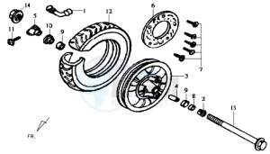 JOYRIDE 125 drawing FRONT WHEEL