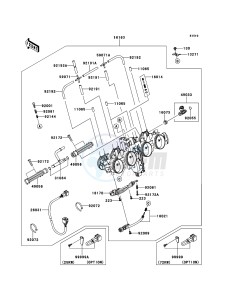 Z750 ABS ZR750MBF FR GB XX (EU ME A(FRICA) drawing Throttle