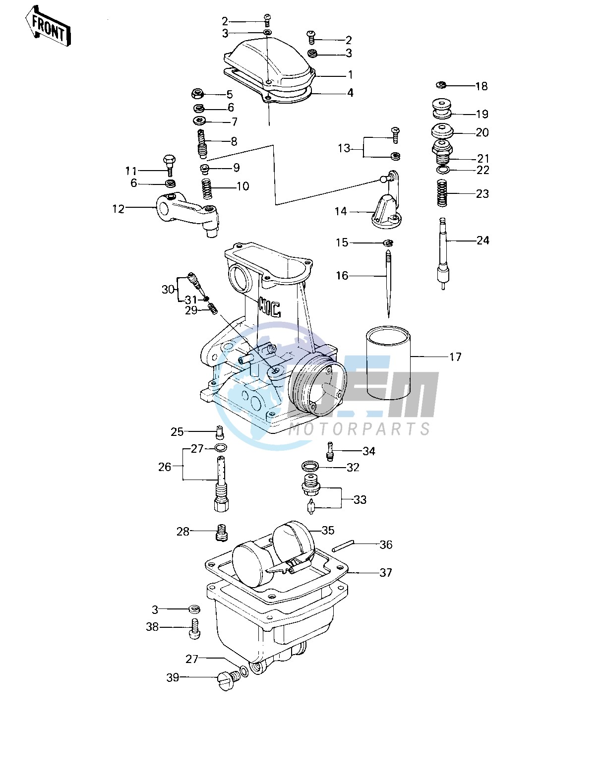 CARBURETOR PARTS -- 78 D1- -