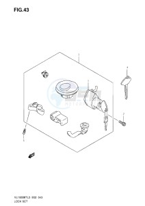 VL1500 BT drawing LOCK SET