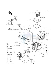 KLX250 KLX250SHF XX (EU ME A(FRICA) drawing Air Cleaner