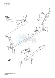 VZ800 (E3-E28) MARAUDER drawing STAND - REAR BRAKE