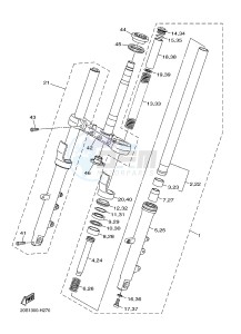 XJ6N 600 XJ6-N (NAKED) (20SR 20SU) drawing FRONT FORK