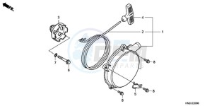 TRX500FAA Europe Direct - (ED) drawing RECOIL STARTER