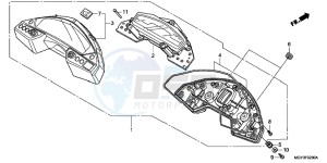 VFR800XD CrossRunner - VFR800X UK - (E) drawing METER