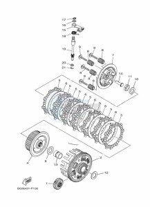 YZF320-A YZF-R3 (B2X3) drawing CLUTCH