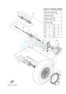 YXZ1000R SS YXZ10YESJ YXZ1000R SS (B0F3) drawing FRONT WHEEL