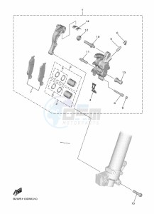 YZ250F (B7BS) drawing FRONT BRAKE CALIPER