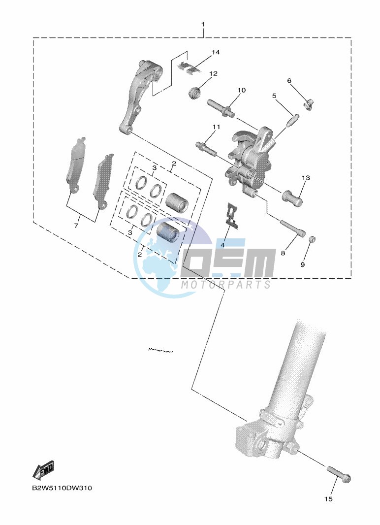 FRONT BRAKE CALIPER