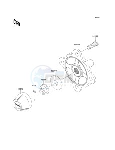 KRF 750 B [TERYX 750 4X4] (B8F) B8F drawing FRONT HUBS_BRAKES