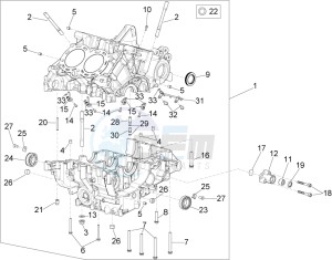 RSV4 1000 RR E4 ABS (APAC) drawing Crankcases I