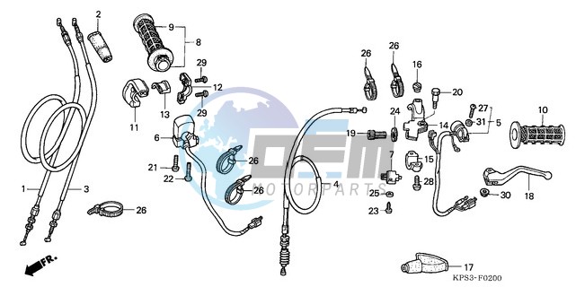 HANDLE LEVER/SWITCH/CABLE